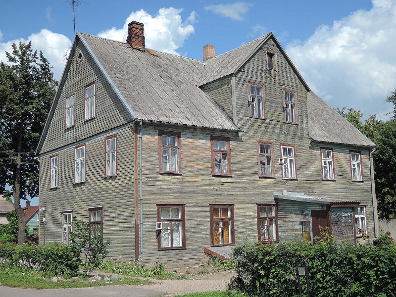 Una de esas magníficas casas lituanas. Birzai.