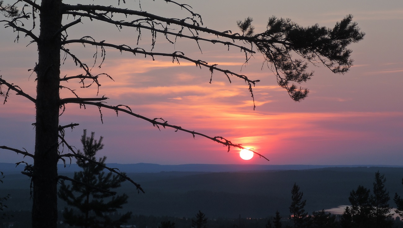 Puesta de sol desde Saukkovaara